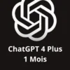 Abonnement ChatGPT 4 Plus 1 Mois