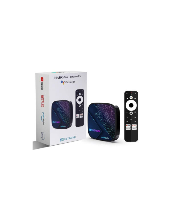 hako-pro-tv-box-android-11-certification-google-4gb-ram-64gb-rom Hako pro + ( ABONNEMENT IPTV 12Mois )